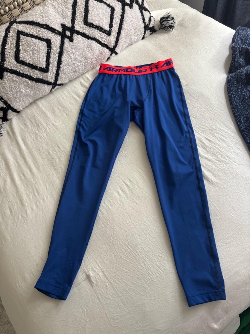 Men’s Under Armour Blue and Orange Compression Pants